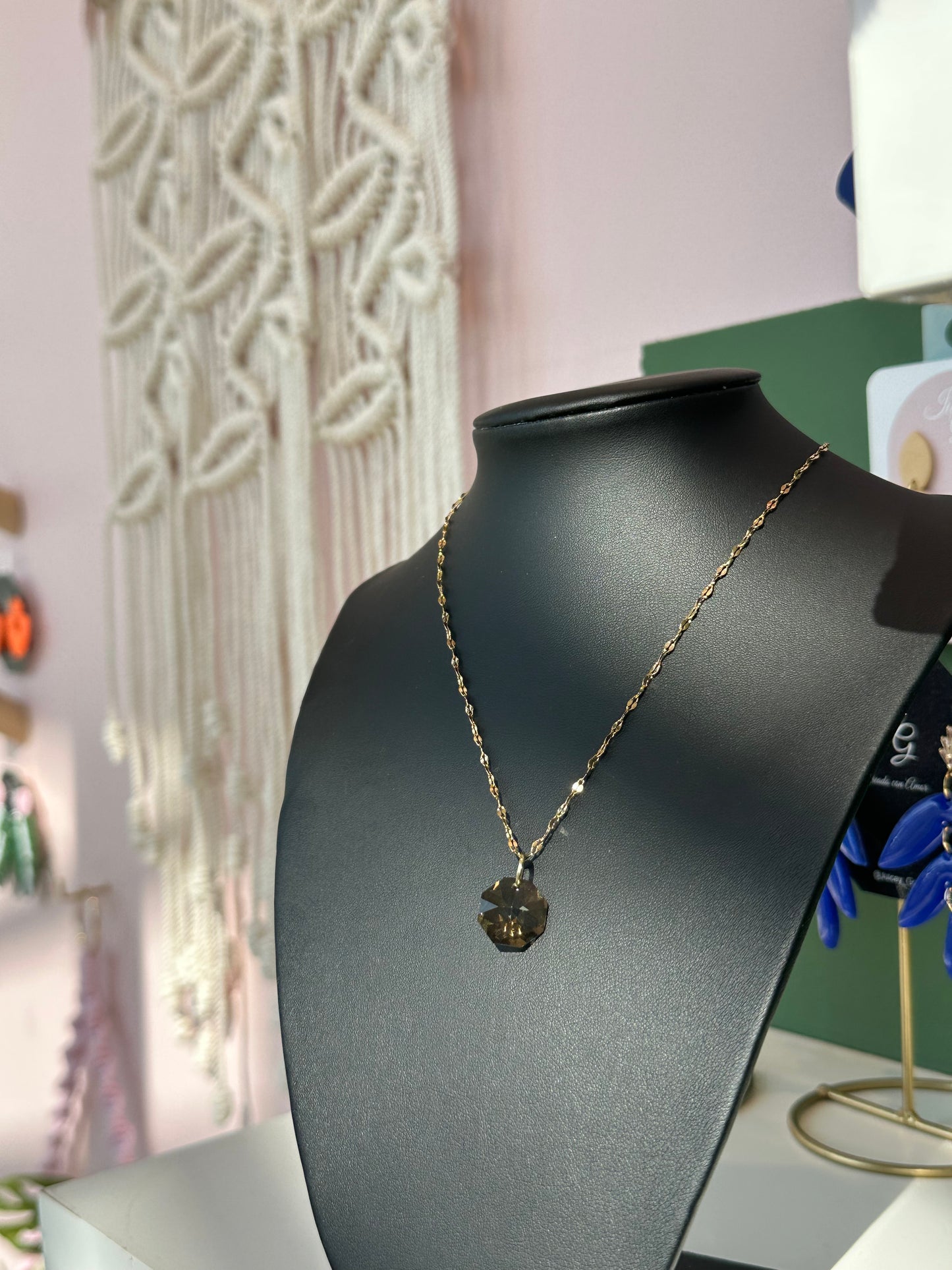 Necklace~ Octagon Swarovski Crystal
