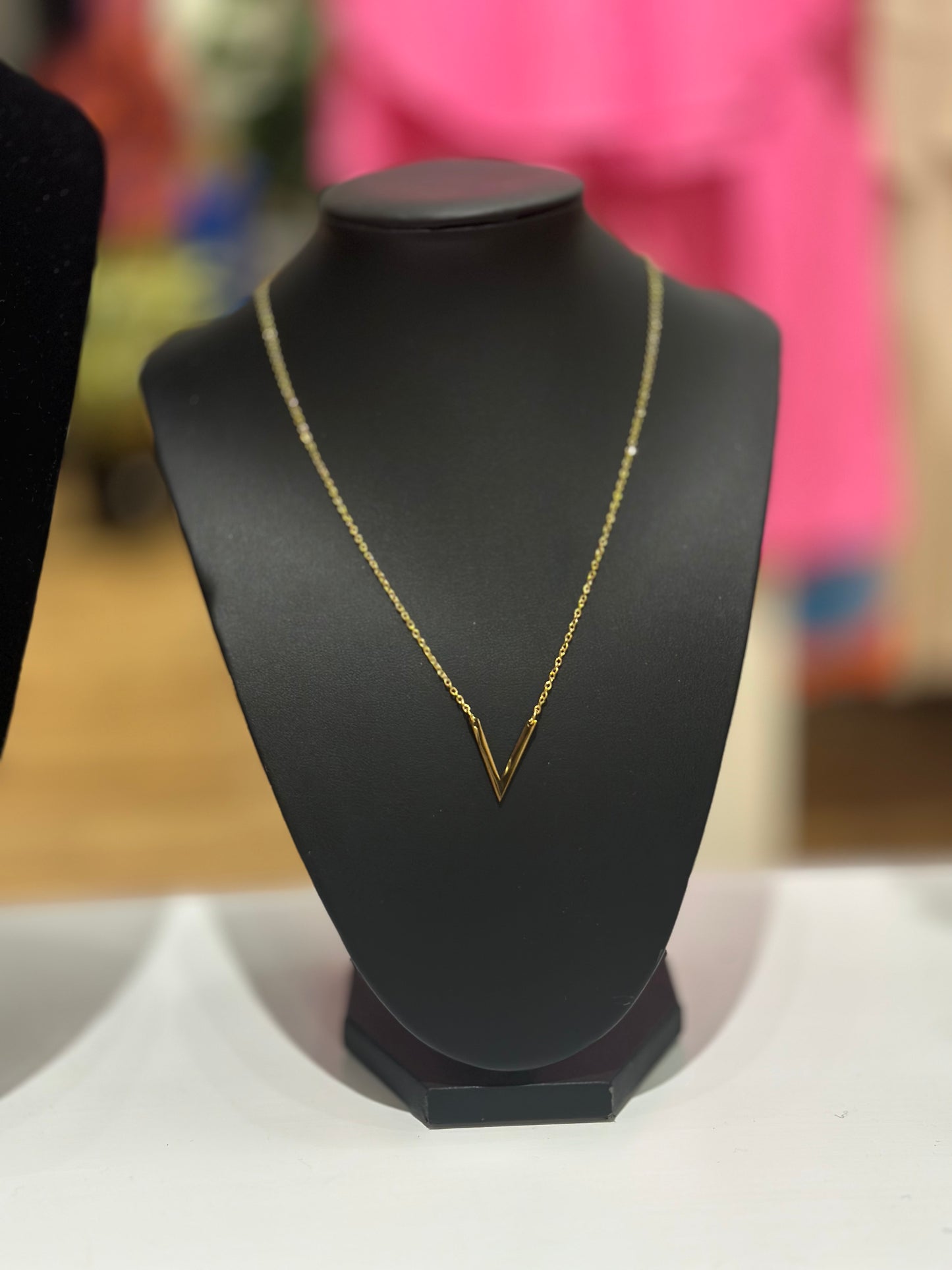 Necklace ~ “V” pendant