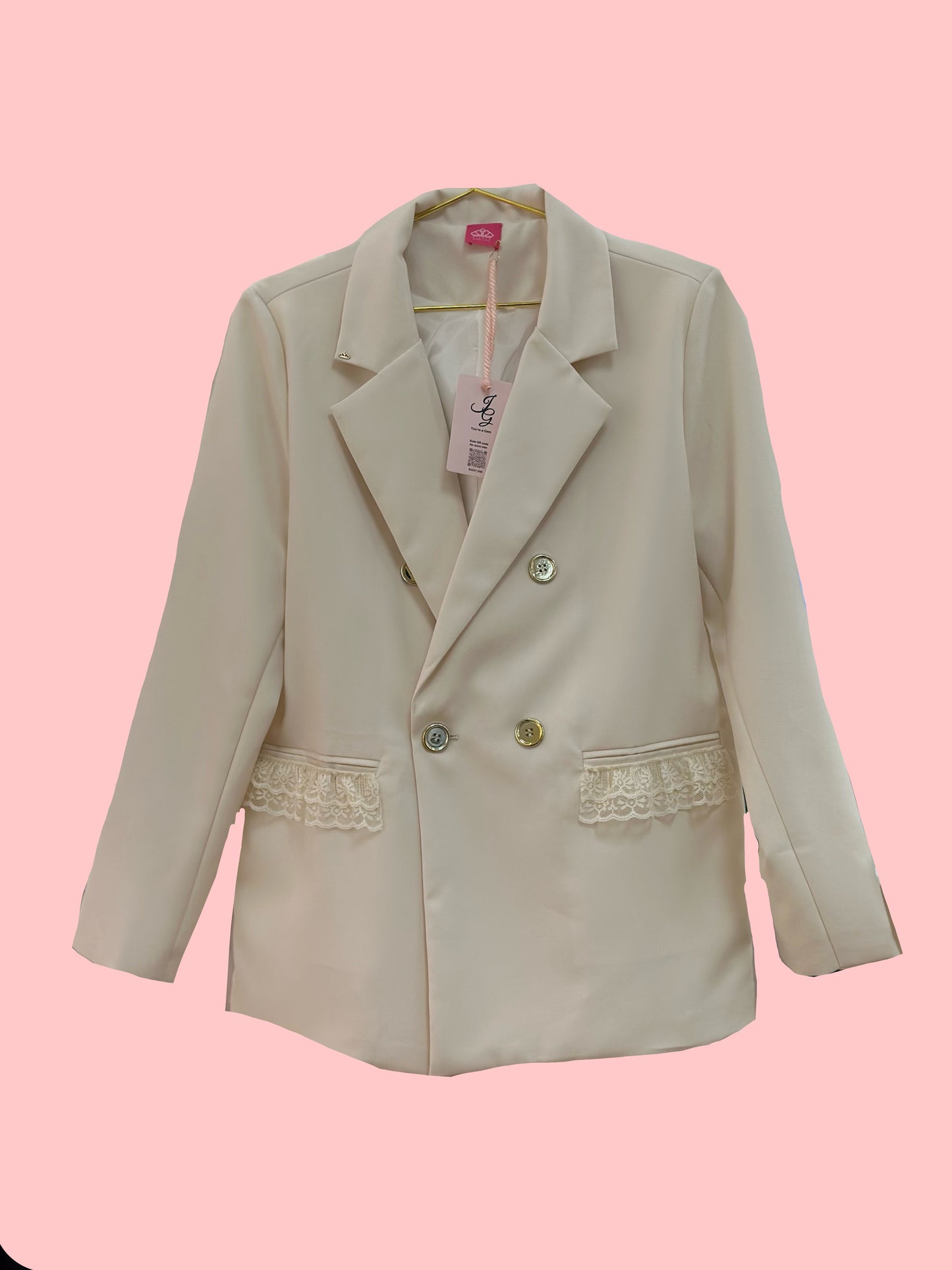 Fashion Line~ Button Blazer
