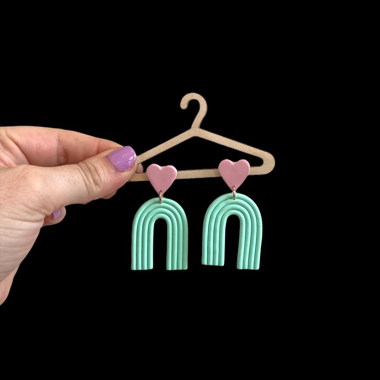 Earrings - Heart Arches