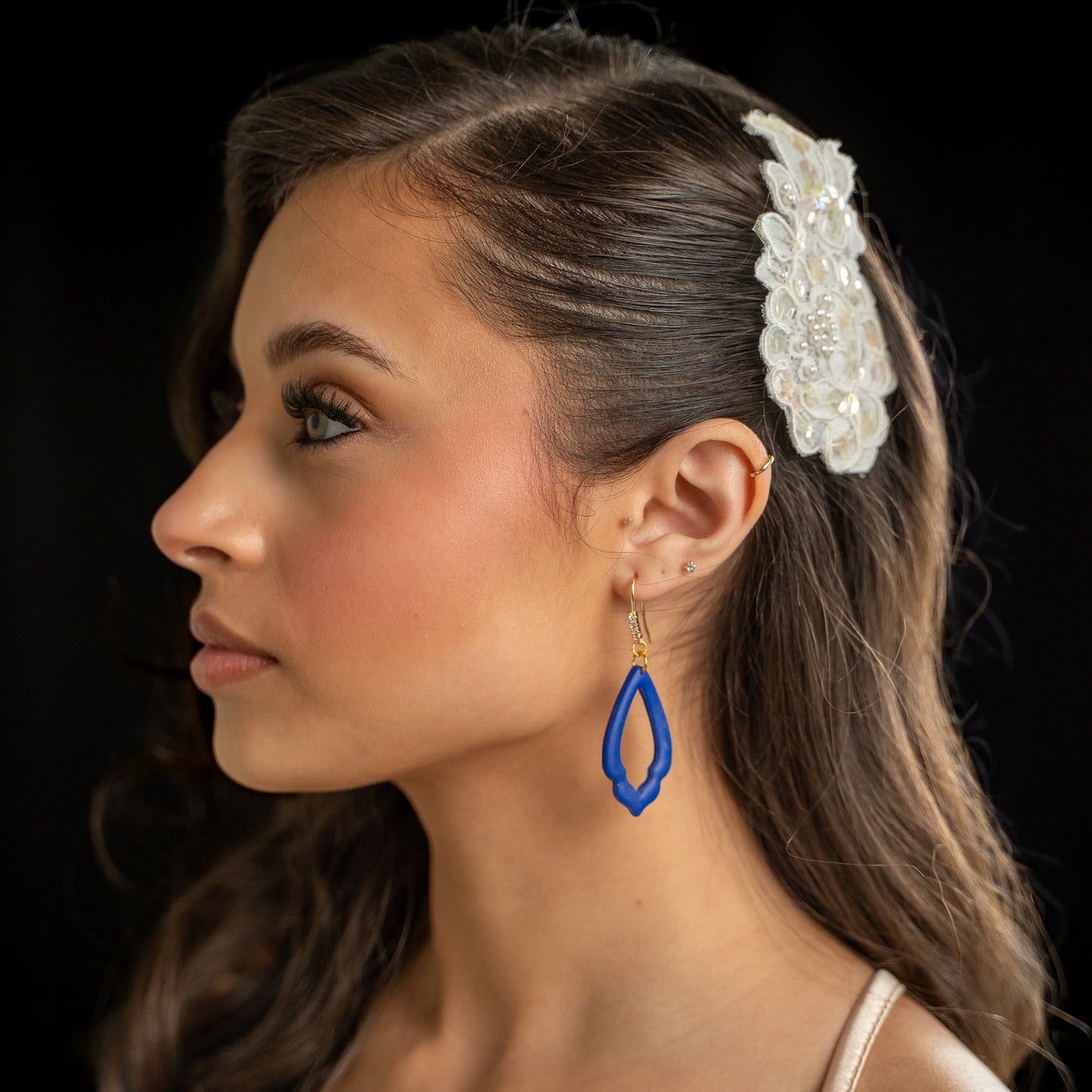 Custom color Bridesmaides earrings