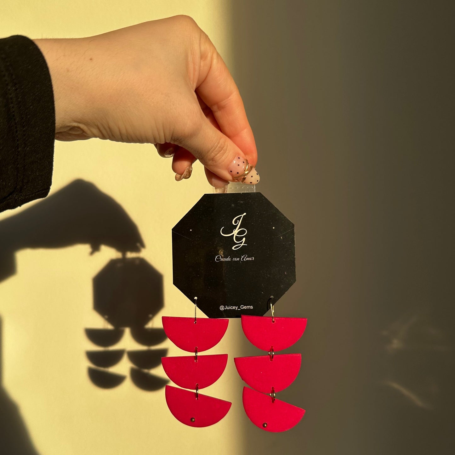 Earrings~ Hot Pink Wave