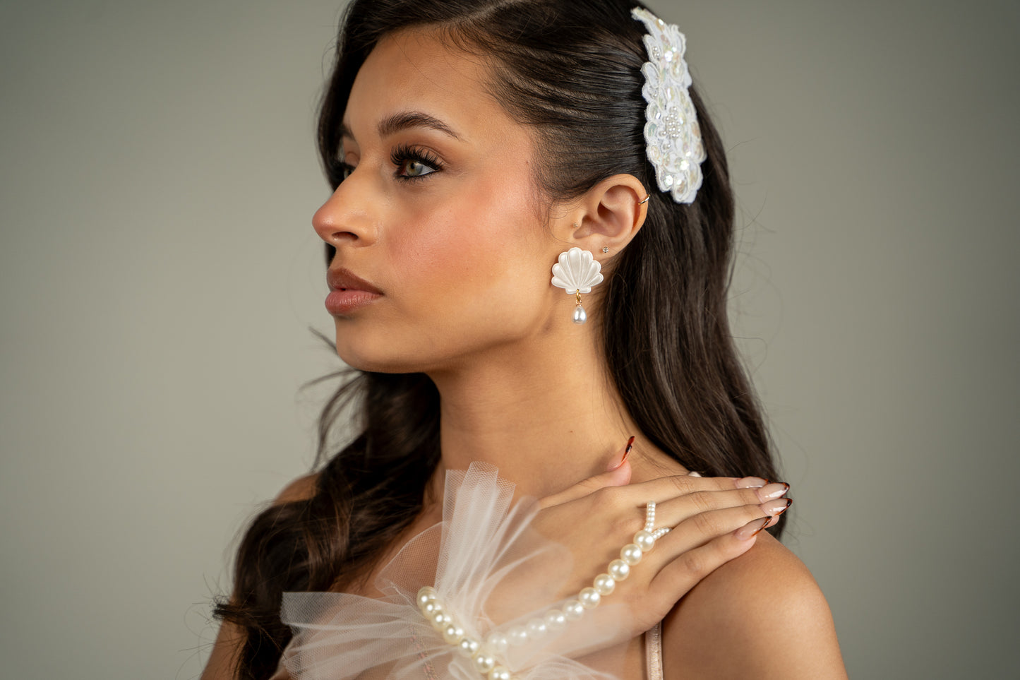 Custom color Bridesmaides earrings