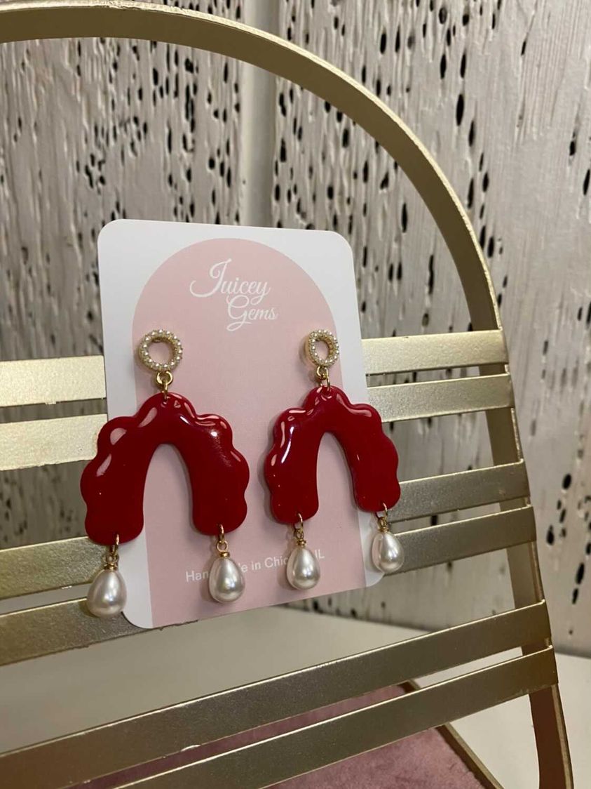 Earrings ~ Glossy Perlitas